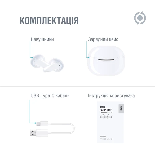 Навушники Piko MiniJoy White фото 6