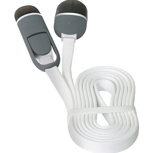 Кабель Defender USB Cable to Lightning/microUSB 1m White (87493): Длина 1 м
