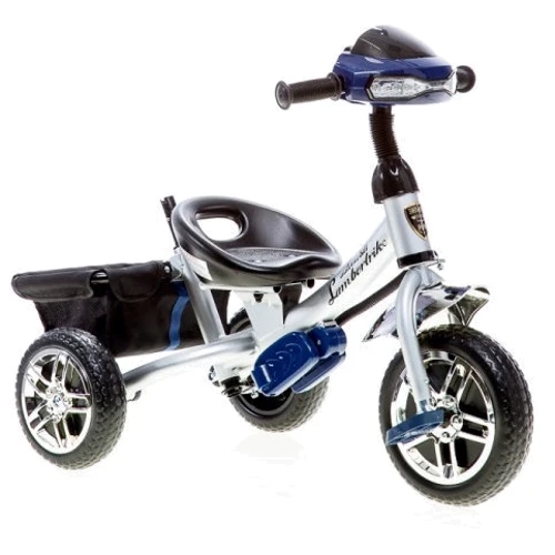 Триколісний велосипед Azimut Lambortrike з фарою (синій) фото 2