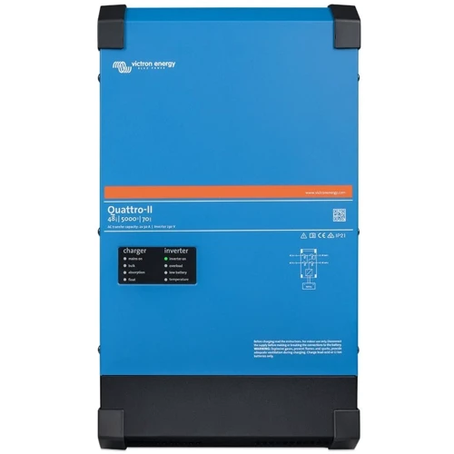 Гибридный солнечный инвертор (hybrid) Victron Energy Quattro-II 48/5000/70-50/50 48V,1 фаза