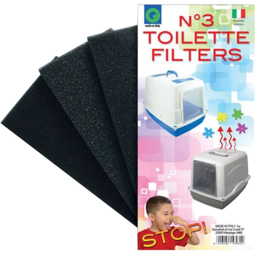 Комплект фильтров для туалета Georplast Galaxy или Roto Toilet 3 шт. 12х5.6 см