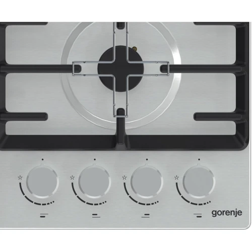 Варочная поверхность газовая Gorenje G641AX: Рабочая поверхность нержавеющая сталь