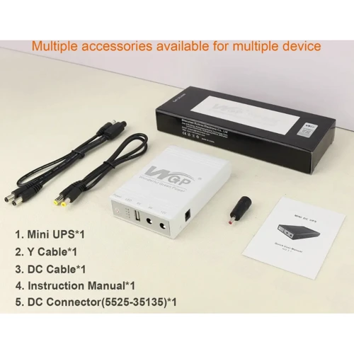 WGP DC (5 9 12V) POE (24V) 10400mAh (POE04): Кількість Euro-розеток, шт Нет
