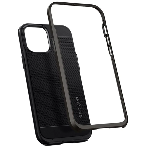 Чехол для iPhone Spigen Neo Hybrid Gunmetal (ACS01627) for iPhone 12 Pro Max: Материалы поликарбонат и полиуретан