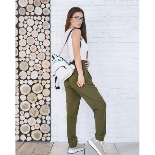 Брюки ISSA PLUS 11753 46 хаки: Вид Брюки