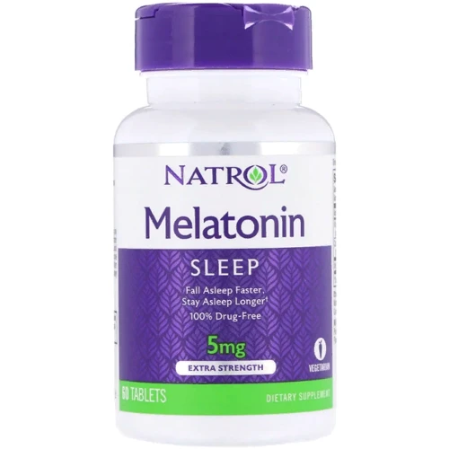 Natrol Melatonin, Extra Strength, 5 mg, 60 Tablets (NTL-04462)
