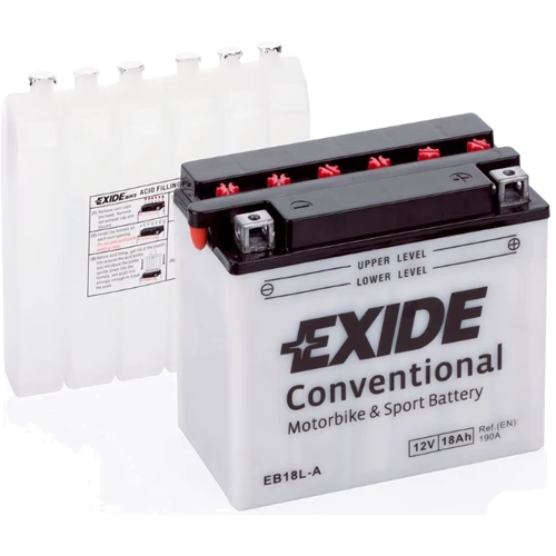 Мотоциклетный аккумулятор 12В Exide EB18L-A фото 1
