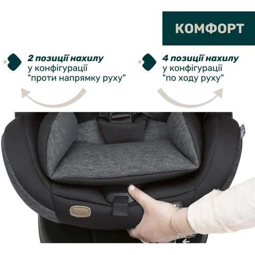 Автокрісло Chicco Seat3Fit Air i-Size black/grey (79879.16) (8058664173495): Внутрішні ремені 5-ти точечные, с мягкими накладками
