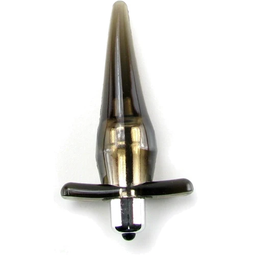 Анальный вибратор Power Buttplug, 9.5x3.5 см, черный
