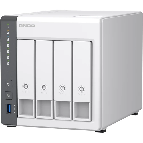 Мережевий накопичувач (NAS) Qnap TS-433-4G: Слоти для дисків 4 x 2,5" или 3,5" HDD/SSD с интерфейсом SATA