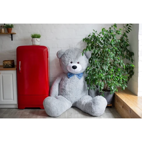 Мягкая игрушка Уильям 250 см серый