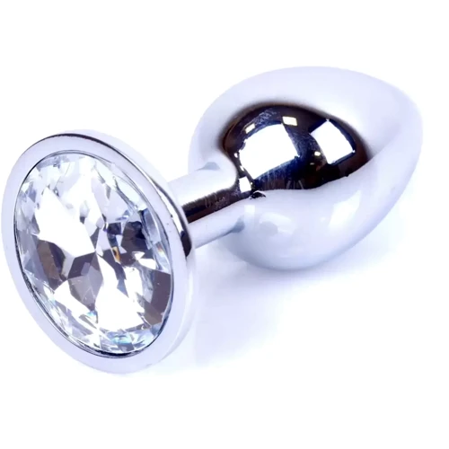 Анальная пробка Boss Series - Jewellery Silver PLUG Clear S (BS6400012)