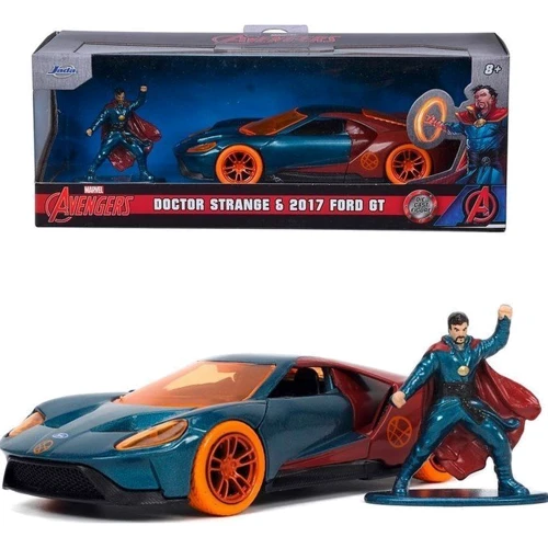 Металлическая машина Jada Марвел. Мстители Форд GT 1:32 с фигуркой Доктора Стрейнджа (253223013): Материал Металл