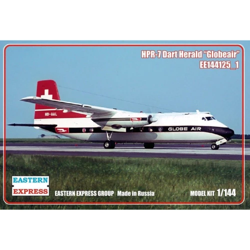 Британський турбогвинтовий пасажирський літак Eastern Express HRP-7 Dart Herald Globeair