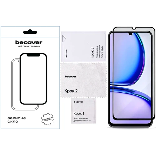 Аксессуар для смартфона BeCover Tempered Glass Black for Realme C61 (711809)