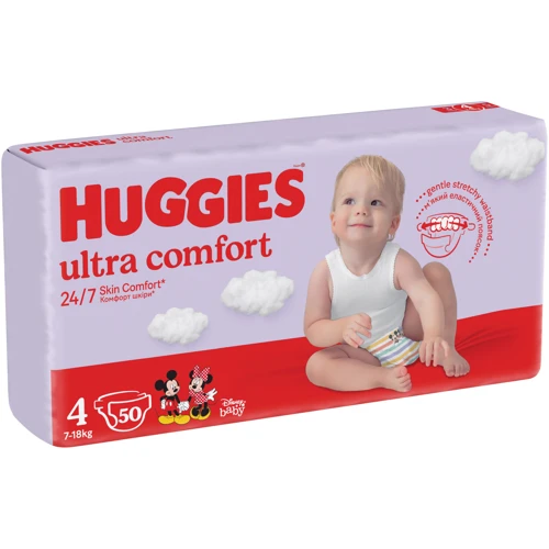 Подгузники Huggies Ultra Comfort 4 (7-18 кг) Jumbo для мальчиков 50 шт (5029053567587) фото 8