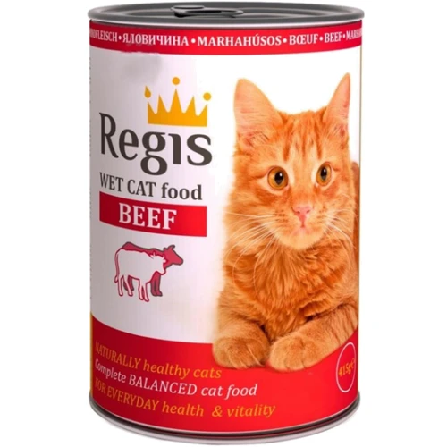 Влажный корм для кошек Regis с говядиной 6х415 г (4820261720013): Тип Влажный корм