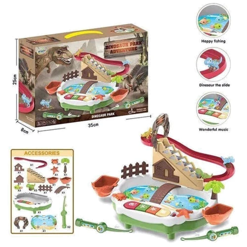 Трек-гірка + рибалка Mic Світ динозаврів (88303)