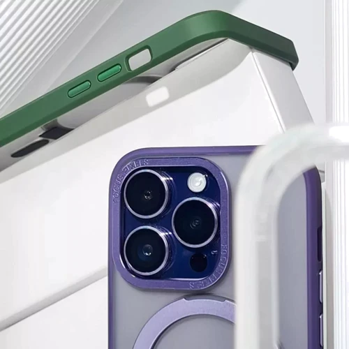 Чехол для iPhone WAVE Premium Attraction Case with Magnetic Ring White for iPhone 15 Pro Max: Материалы поликарбонат и полиуретан