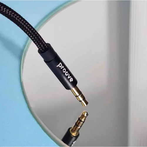 Кабель Proove Audio Cable AUX 3.5mm Jack Weft 1m Black фото 5