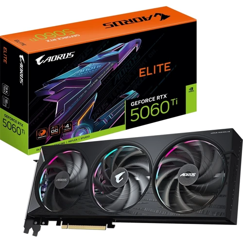 Видеокарта GIGABYTE GeForce RTX 5060 Ti ELITE 16G (GV-N506TAORUS E-16GD)
