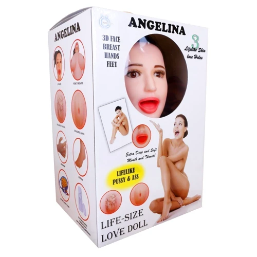 Надувная секс кукла с вибрацией BOSS Angelina 3D