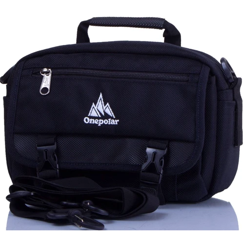 Мужская сумка через плечо Onepolar черная (W5078-navy)