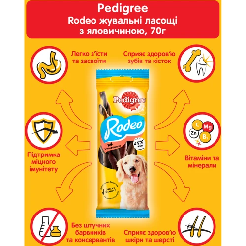 Лакомство Pedigree Rodeo с говядиной 70 г (4008429090110): Страна производитель Венгрия