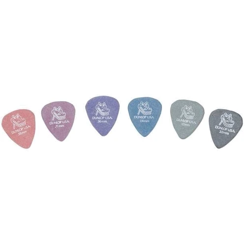 Медиатор Набор медиаторов DUNLOP 4170 GATOR GRIP STANDARD CABINET: Материал Tortex (тортекс)