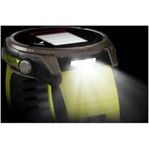 Смарт-часы Garmin Fenix 8 Solar 51mm Sapphire Titanium with Amp Yellow/Graphite Silicone Band (010-02907-21) фото 10