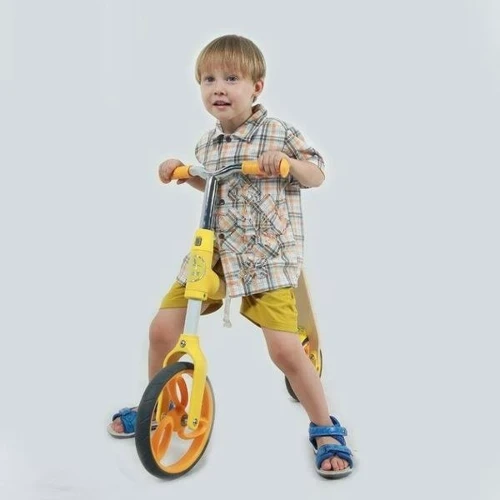 Беговел-самокат AEST B01 2 in 1 Желтый (B01-Yellow): Конструкция рамы цельная