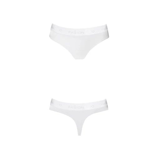 Трусики-бразилиана из хлопка Passion PS005 PANTIES white, size S