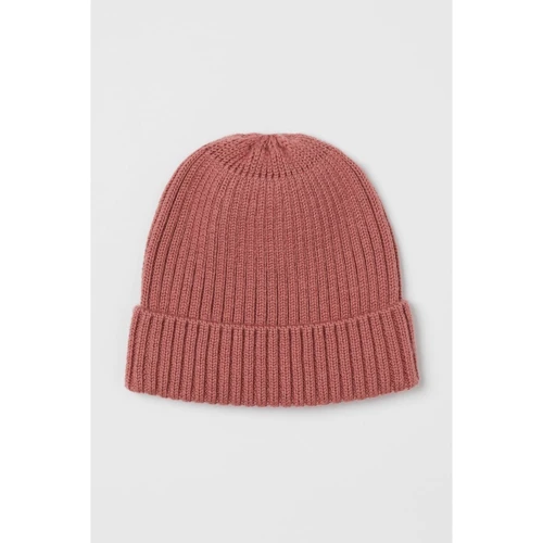 Шапка H&M 7556980 43 темно-розовая