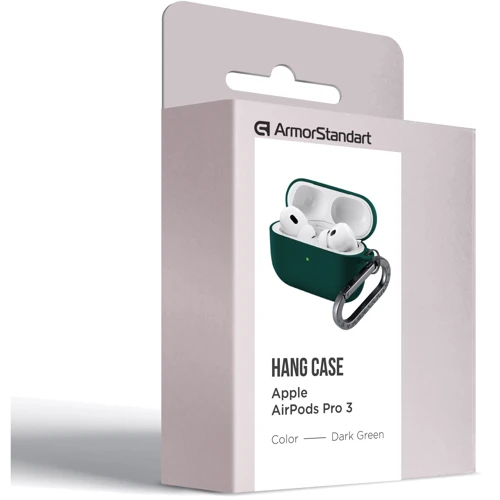 Чохол ArmorStandart Hang Case Dark Green для Apple AirPods Pro 3 (ARM88272)