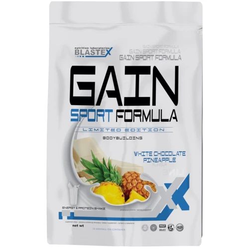 Гейнер Blastex Gain Sport Formula 3000 g /42 servings/ White chocolate-Pineapple