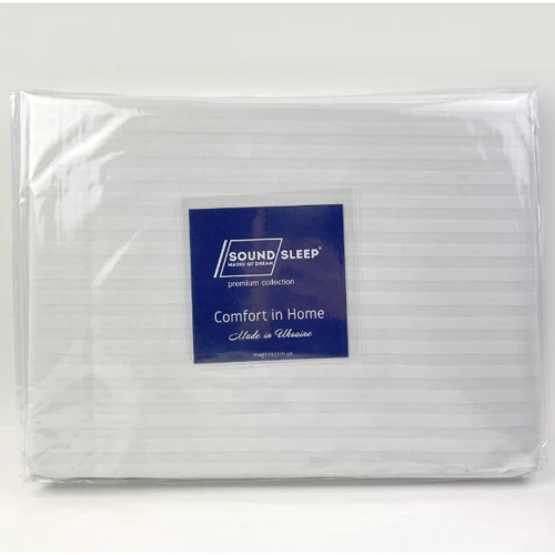 Простынь на резинке SoundSleep Stripy White бязь140х200х20 см (93949002): Состав 100% хлопок