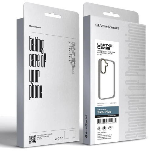 Чехол для телефонов ArmorStandart UNIT2 Case Titanium Grey for Samsung S936 Galaxy S25 Plus (ARM81841): Совместимость Samsung S936 Galaxy S25 Plus