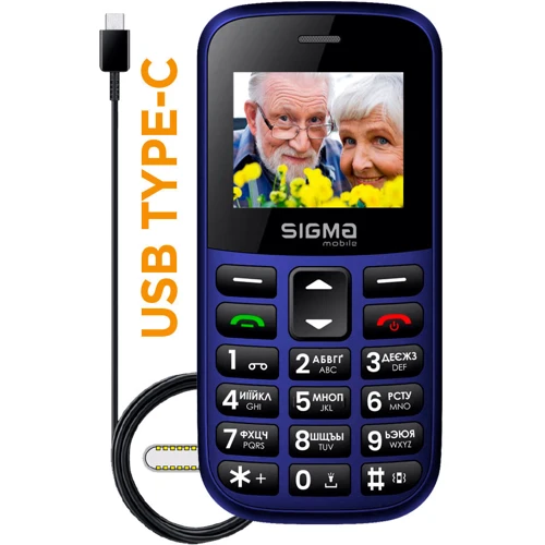Мобильный телефон Sigma mobile Comfort 50 EASY TYPE-C Blue (UA UCRF): Оперативная память 32 МБ