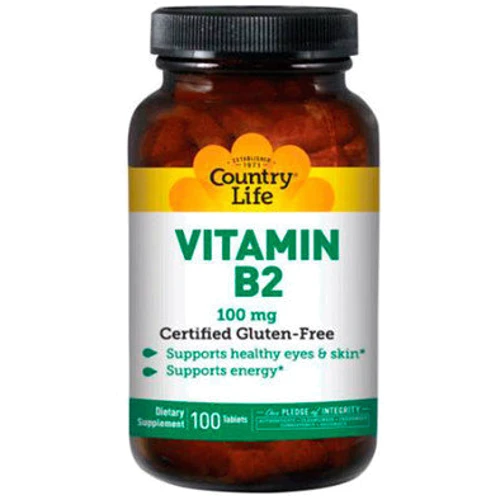 Country Life Vitamin B2 100 mg Витамин В-2 100 таблеток
