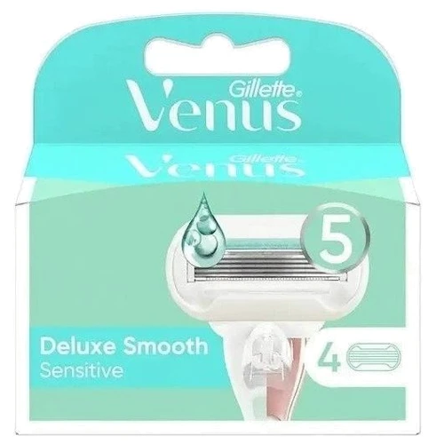 Gillette Venus Deluxe Smooth Sensitive Змінні касети для гоління для жінок 4 шт фото 5