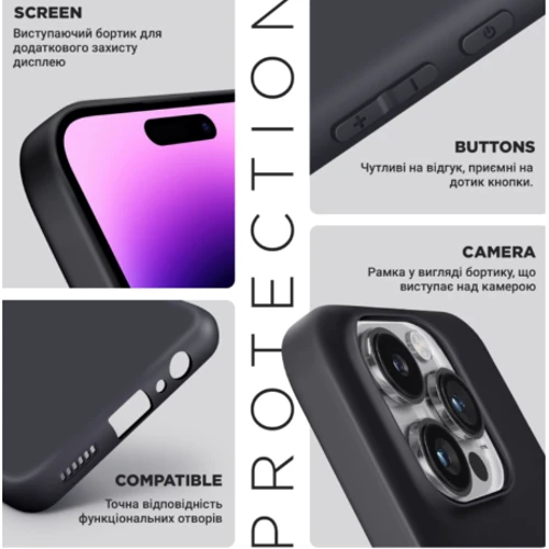 Чехол для телефонов ArmorStandart Matte Slim Fit Camera cover Black for Tecno Spark Go 1 (KL4) (ARM81202)