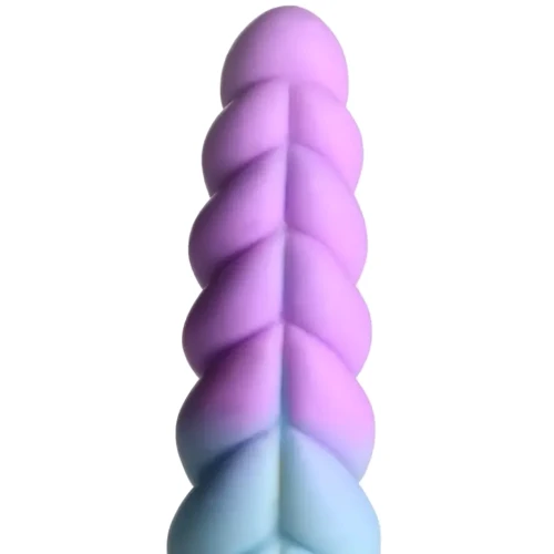 Фантазійний фалоімітатор у формі рогу Однорога Creature Cocks Mystique Silicone Unicorn Dildo