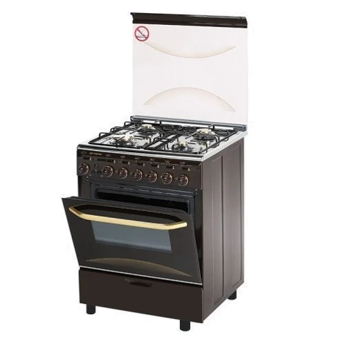 Газова плита Fresh I60G5 / 01 (коричневий / неражавеющая сталь): Розміри (ВxШxГ) 85x60x60 см