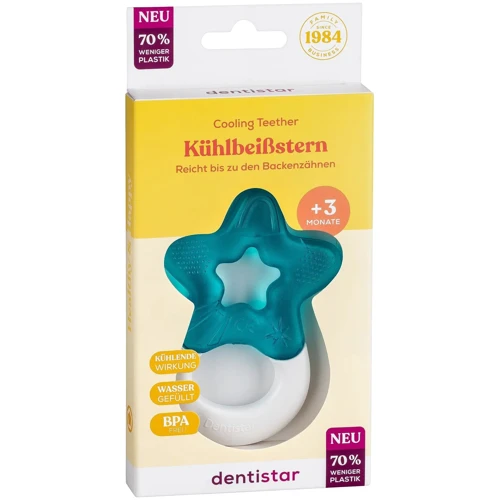 Зубне кільце Dentistar із силіконовою охолоджувальною насадкою блакитний (3960015)