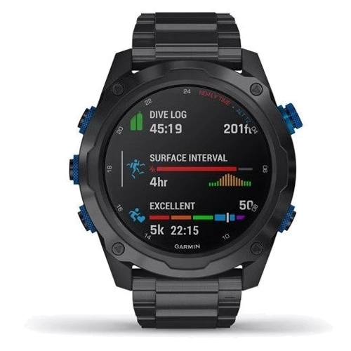 Смарт-часы Garmin Descent Mk2i Bundle Titanium Carbon Grey w. Titanium Band w. Descent T1 (010-02132-12): Сенсорный экран нет