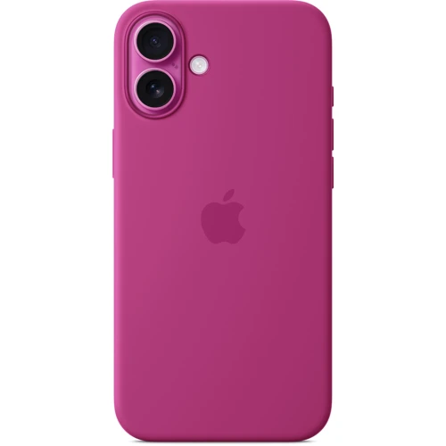Чохол для iPhone Apple iPhone 16 Plus Silicone Case with MagSafe - Fuchsia (MYYE3ZM/A): Матеріали Силикон