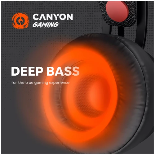 Наушники Canyon GH-8A Interceptor Black/Orange (CND-SGHS8A): Тип крепления оголовные