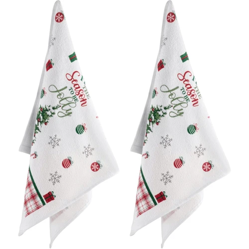 Рушник Подарунковий набір рушників у коробці Ardesto Christmas Tree, 2 шт, зелений (ART3863HTB)