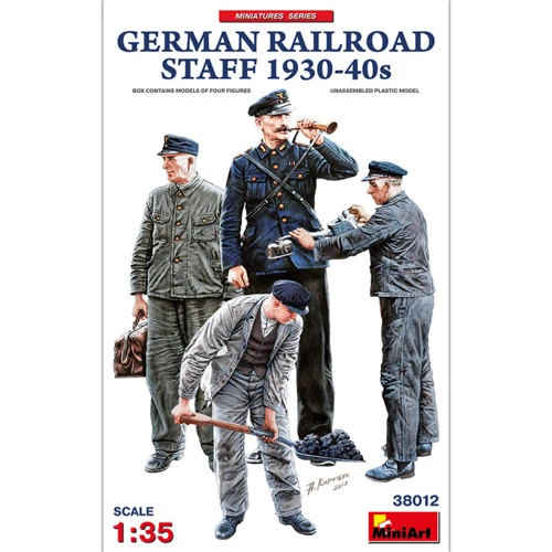 Набор фигурок Miniart Немецкий железнодорожный персонал 1930-40-х годов (MA38012)