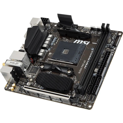 MSI B350I PRO AC: Разъемы на плате SATA 3.0